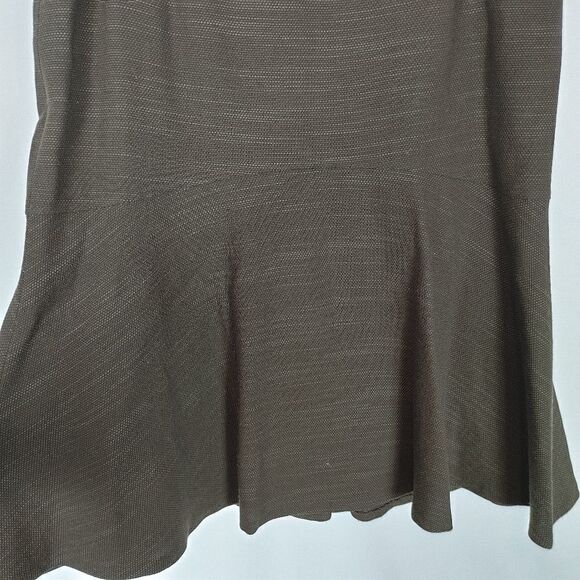 Lafayette 148 Brown Midi Skirt Flare Women's Size - Picture 4 of 6